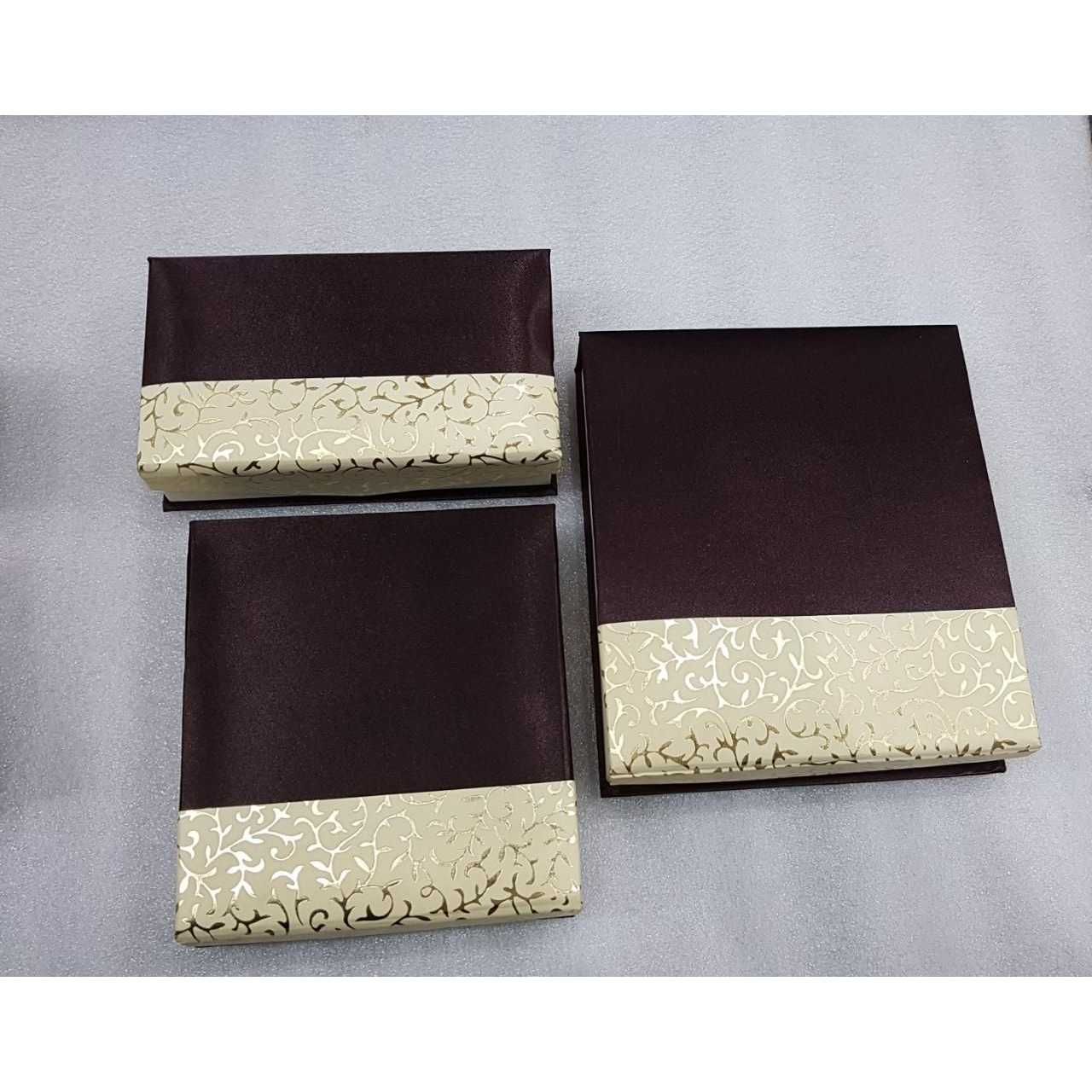 Modern velvet jewellery box