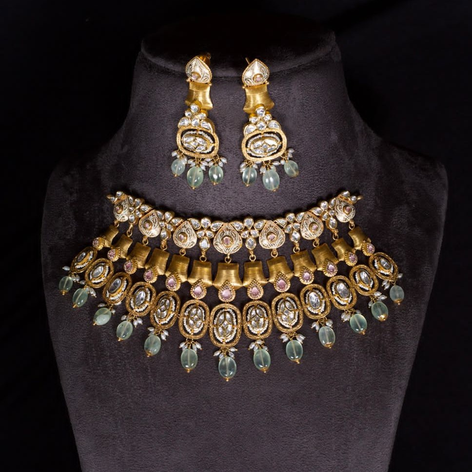 gold layer necklace set