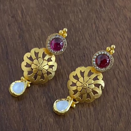 916 Gold Classic Antique Design Hallmark Necklace Set - Image 2