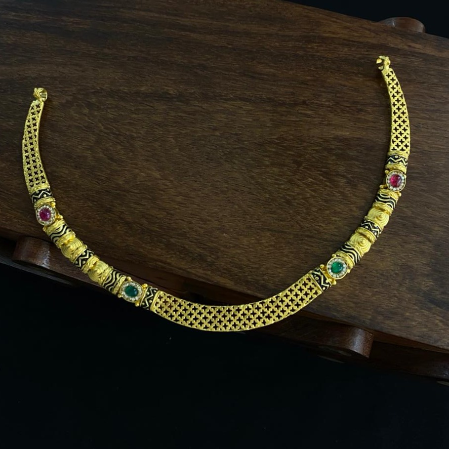 22KT Gold New Stylish Design Hallmark Necklace