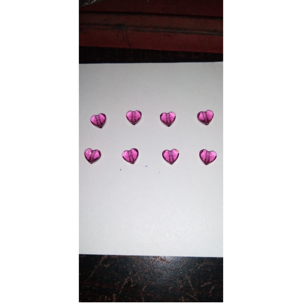 0.8ct Pink Heart Shape Europa Brilliance Forever CZ Stone