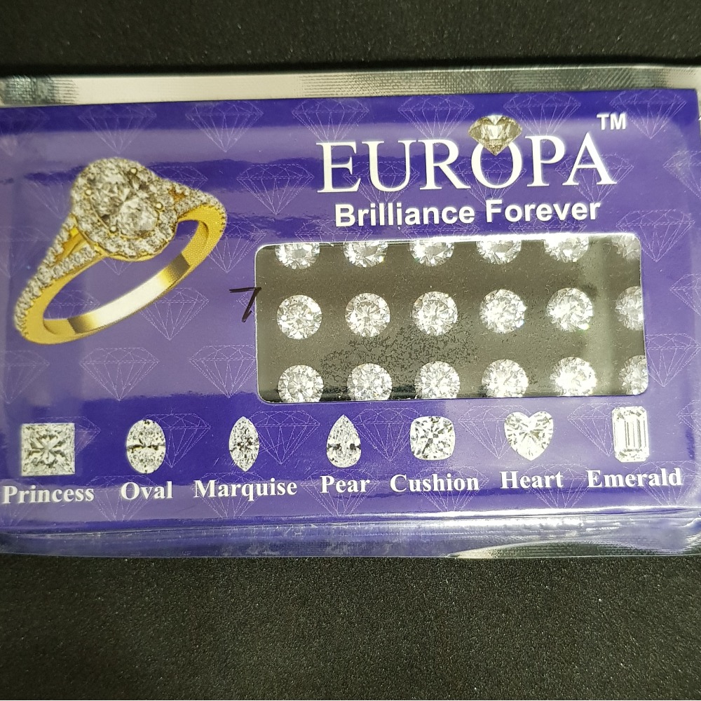 0.80 mm to 8.00 mm Round Cut Europa Stone
