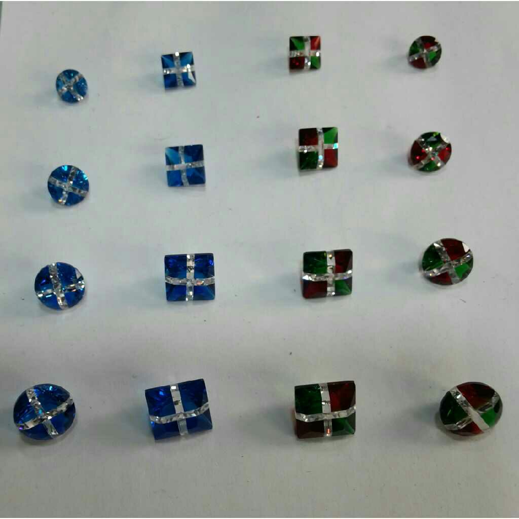 Multi Colour Diamond Earring