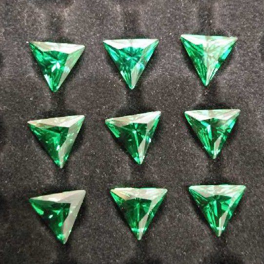 CZ Triangle Handmade Stone