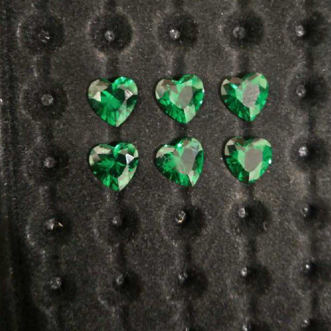 CZ Heart Colorful stones