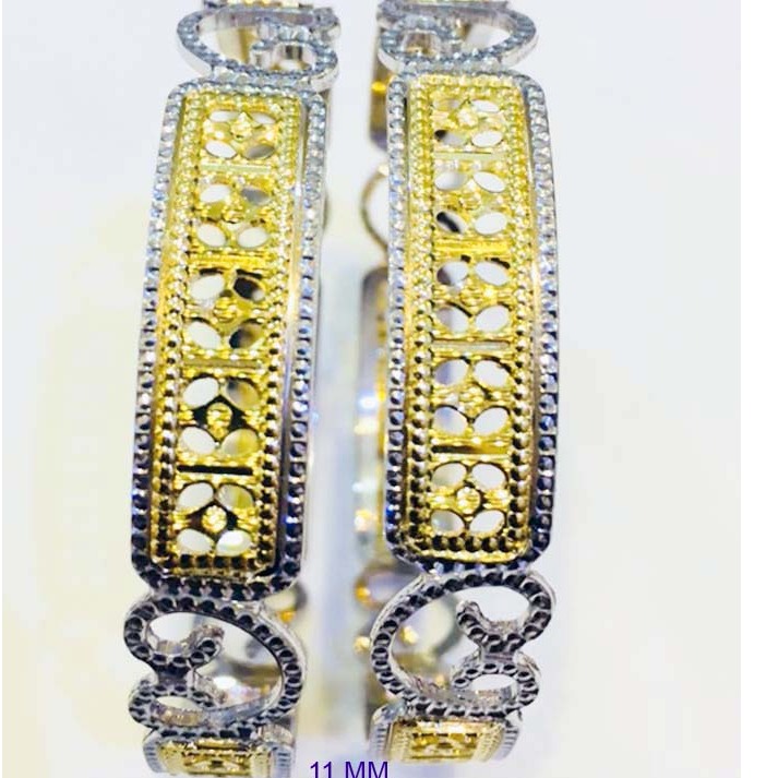 Fancy CNC Gold Ladies Bangles