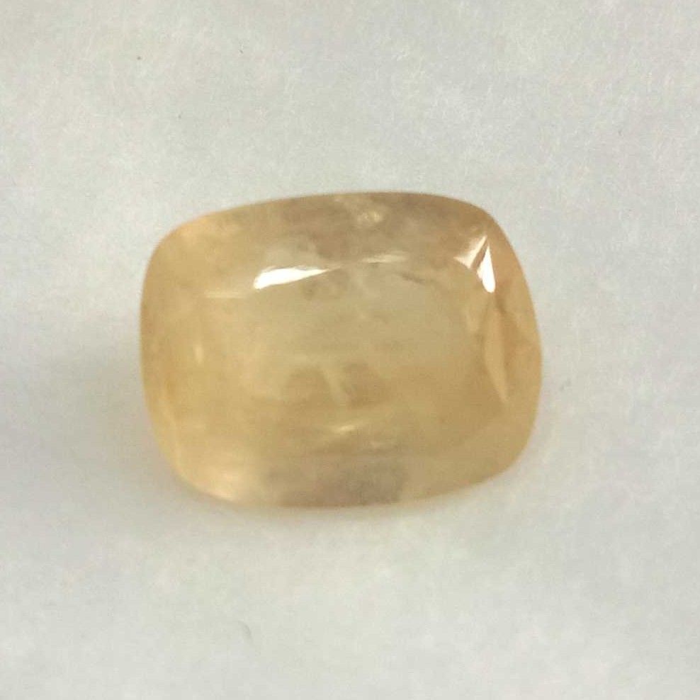 7.34ct cushion yellow yellow-sapphire-pukhraj
