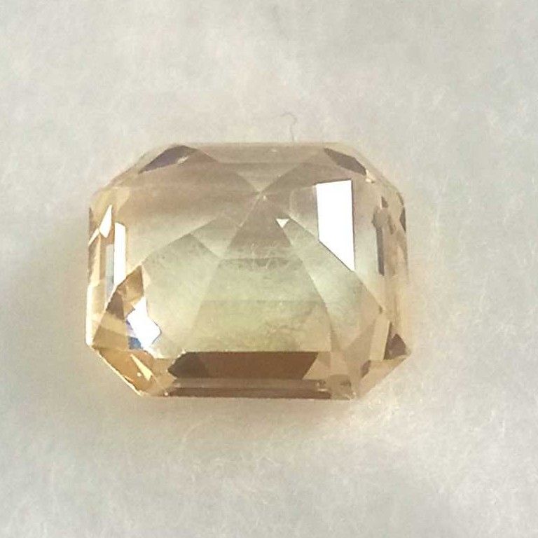 4.44ct rectangle yellow-sapphire-pukhraj - Image 2