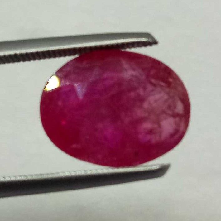 5.20ct oval red ruby-manek