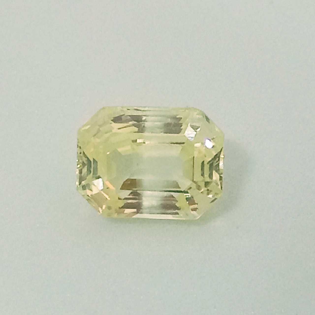 7.27ct rectangle yellow yellow-sapphire-pukhraj - Image 2
