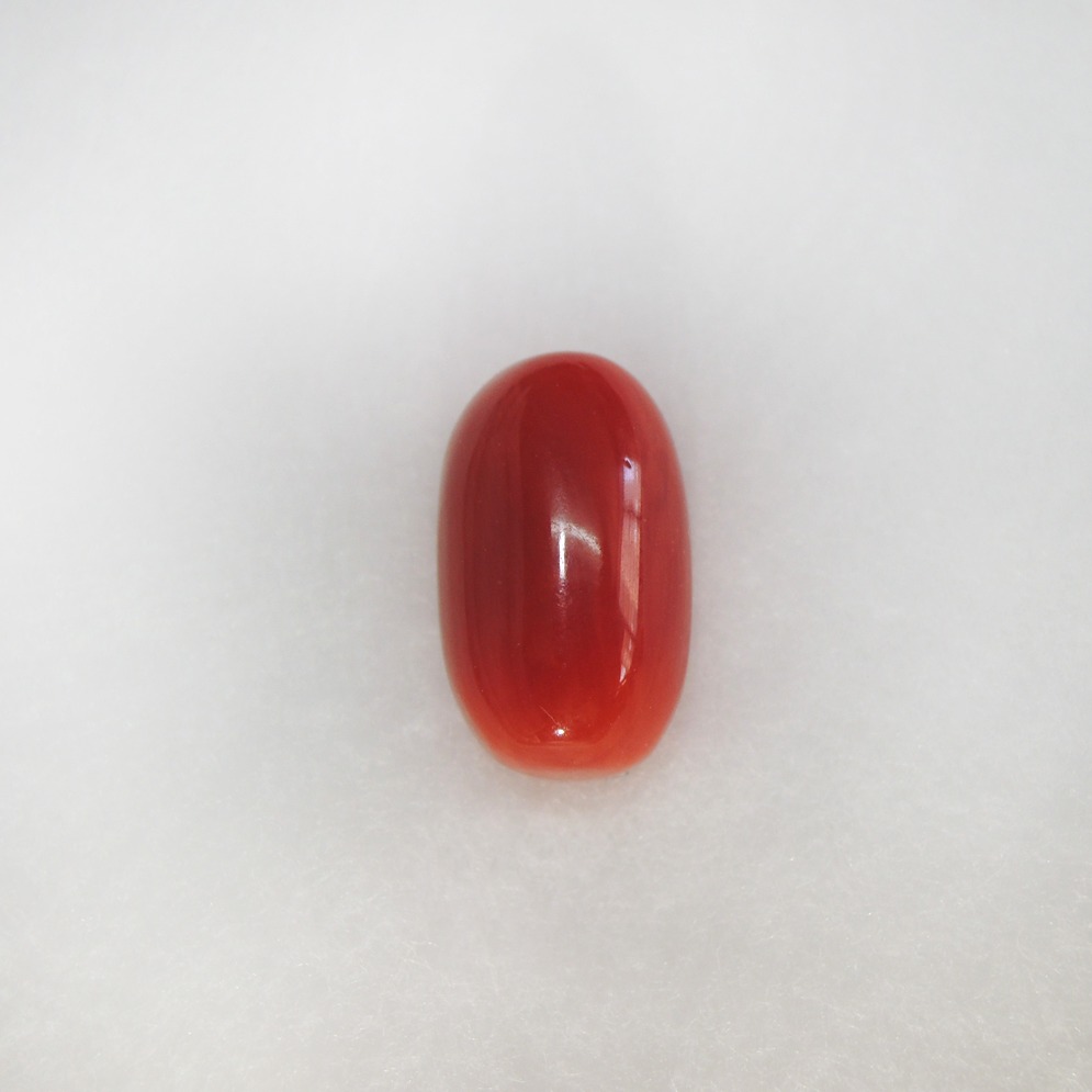 5.03ct (5.52 ratti) oval natural red-coral (mungaa) KBG-C007