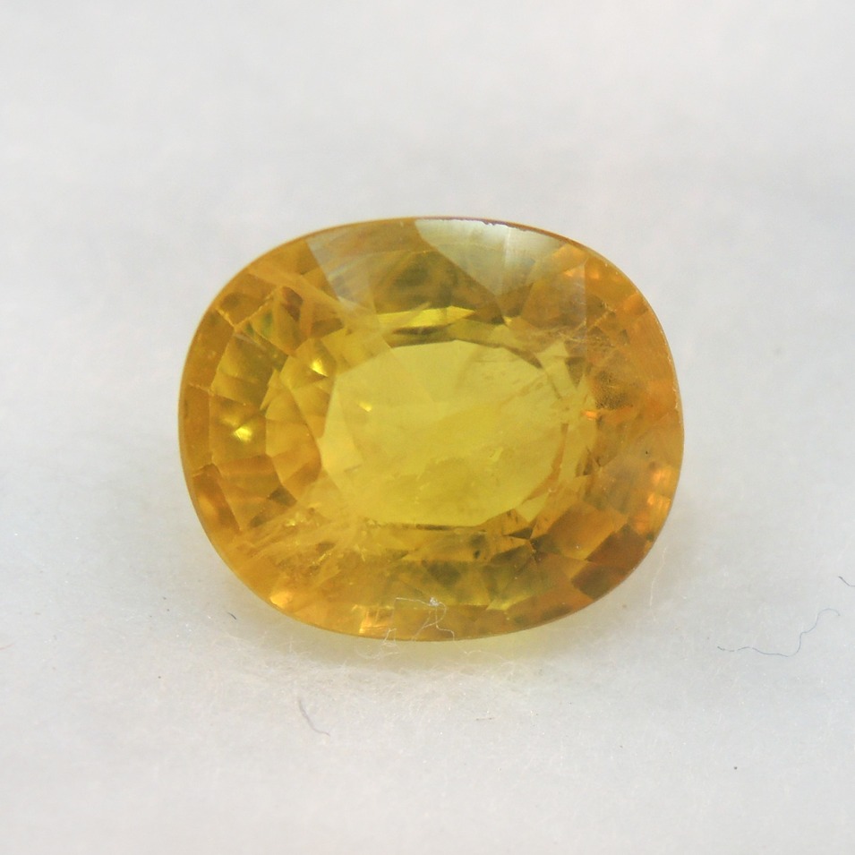 3.79ct oval natural yellow-sapphire (pukhraj) KBG-S010