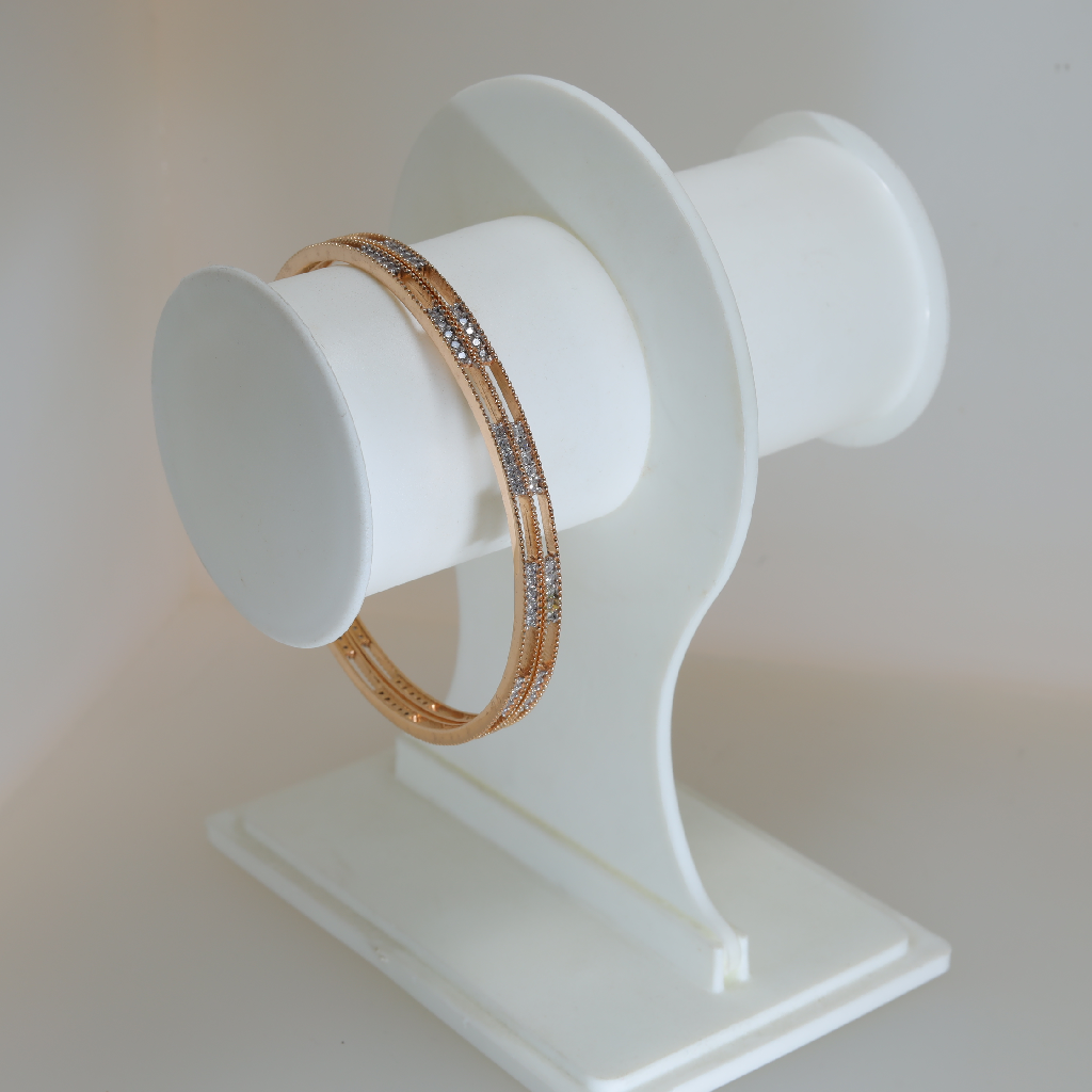 18CT Rose Gold Designer Bangles
