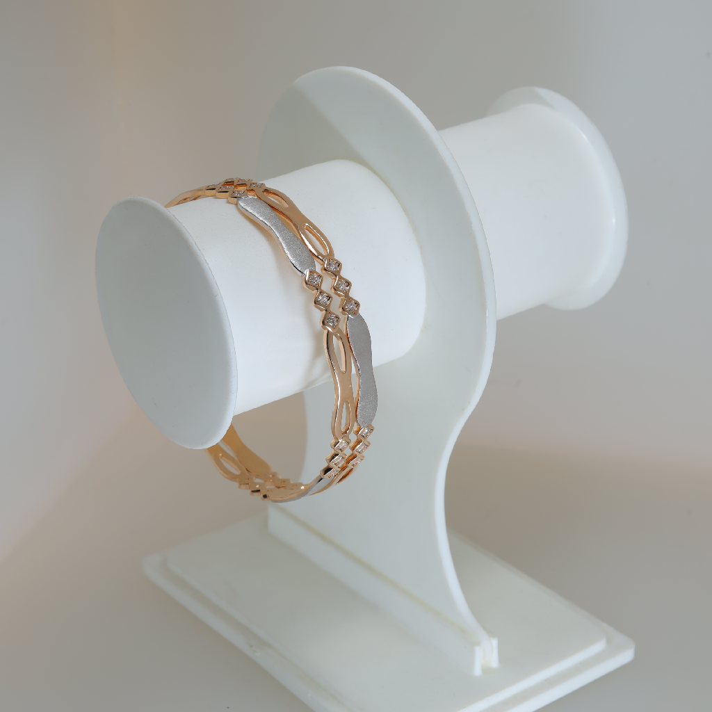 18CT Rose Gold Designer Bangles