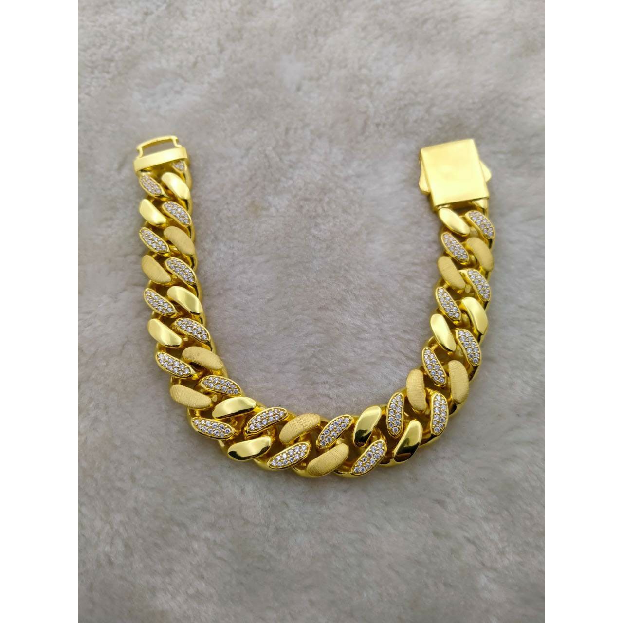 White Stone Gents bracelet