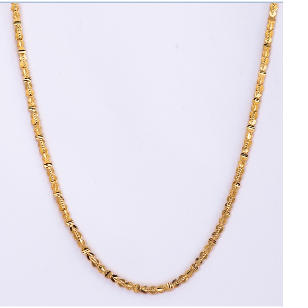 22K Gold ladies Fancy Handmade Chain Yellow