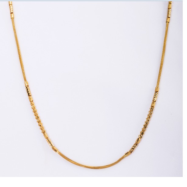 22KT Gold Ladies Handmade Chain Yellow