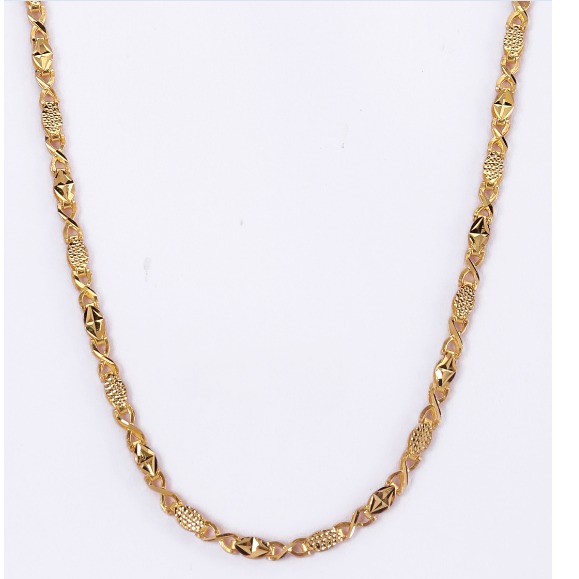 22KT Gold Ladies Fancy Handmade Chain Yellow
