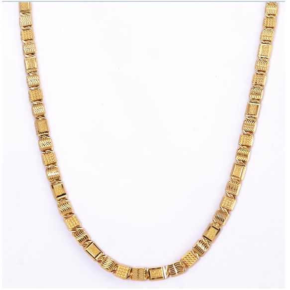 22K Gold ladies Fancy Handmade Chain Yellow