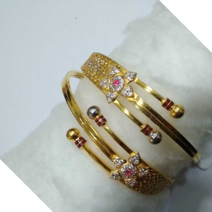 22KT Gold Fancy Star Design Copper Kadli