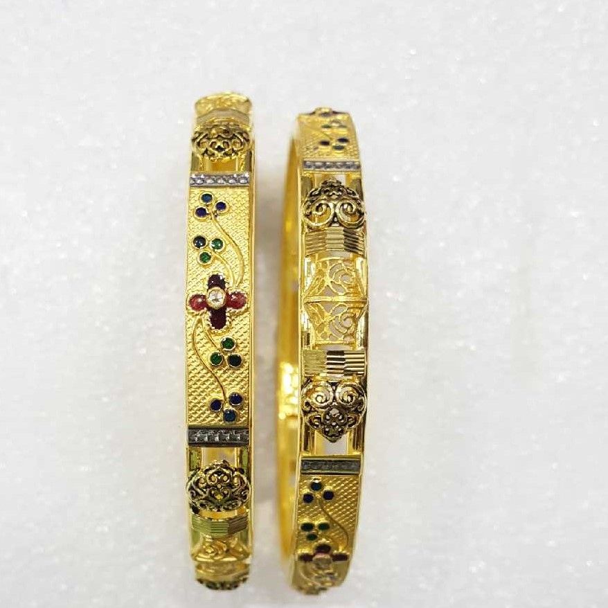 22K / 916 Gold Ladies Flower Copper Kadli