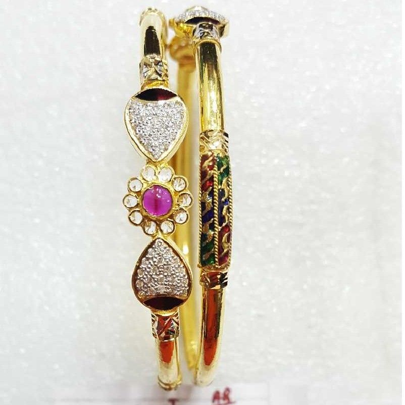 22K / 916 Gold Ladies antique Flower Copper Kadli