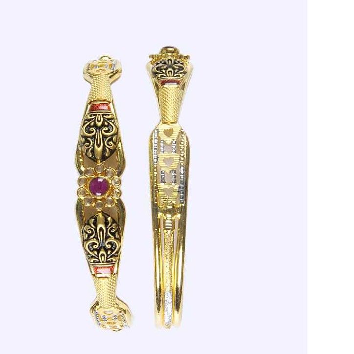 22K / 916 Gold Kids Indian Antique Copper Kadli