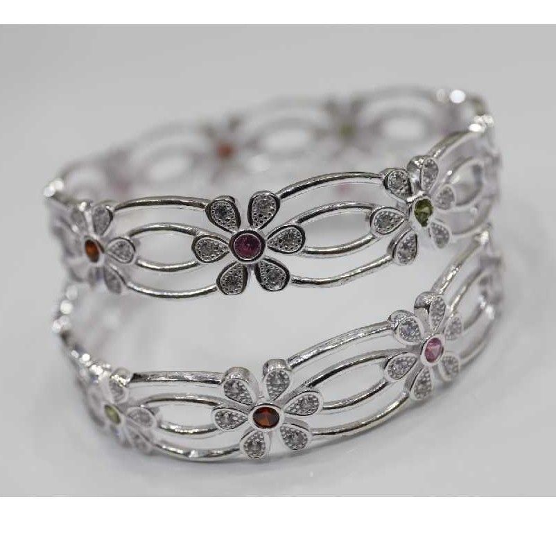92.5 silver super micro stone bangles - Image 2
