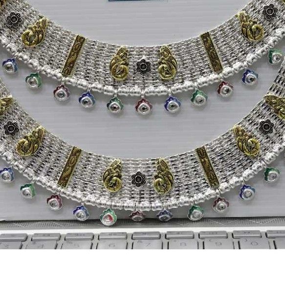 Silver gold polish broad payal - Image 2
