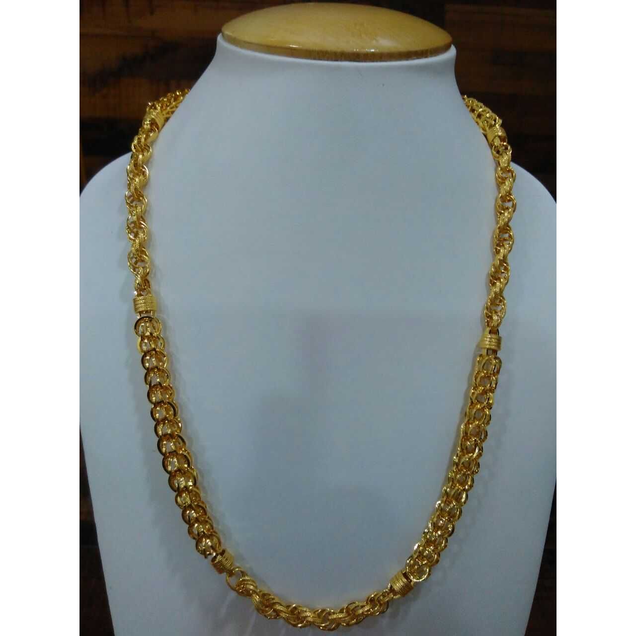 22KT Yellow Gold Gents Indo italian Indian chain