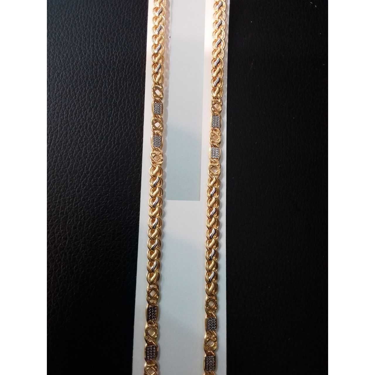 22KT Gold Gents Hollow Modern Chain