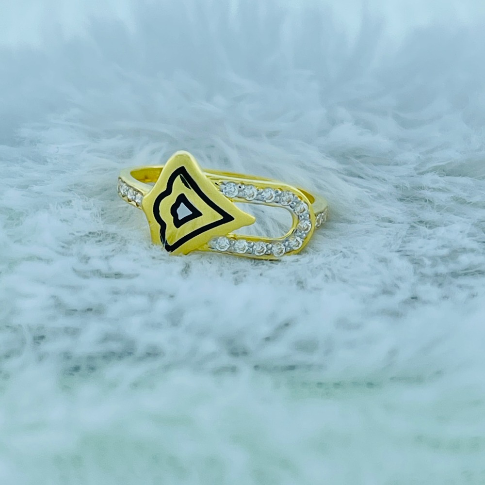 22K Gold CZ Diamond Attractive Ring