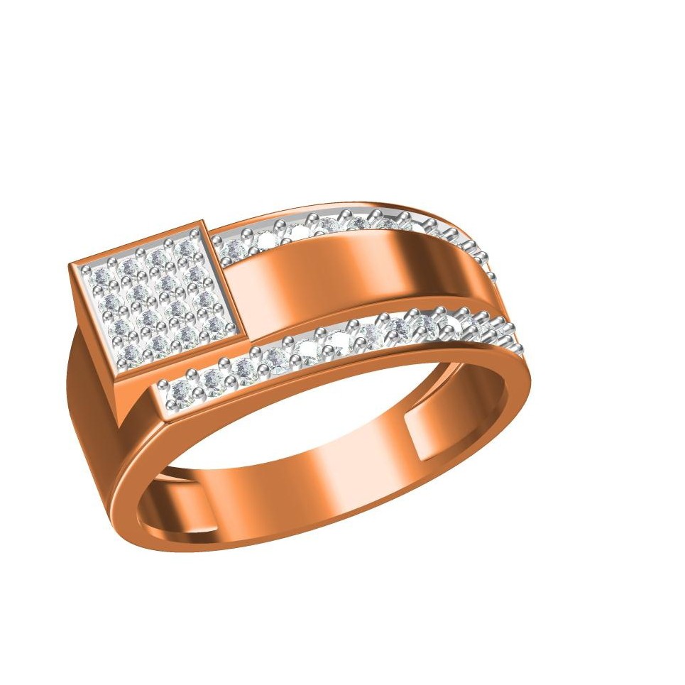 Rose Gold Gents Rings