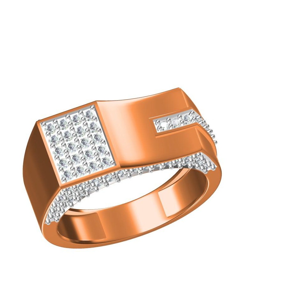 Rose Gold Gents Rings
