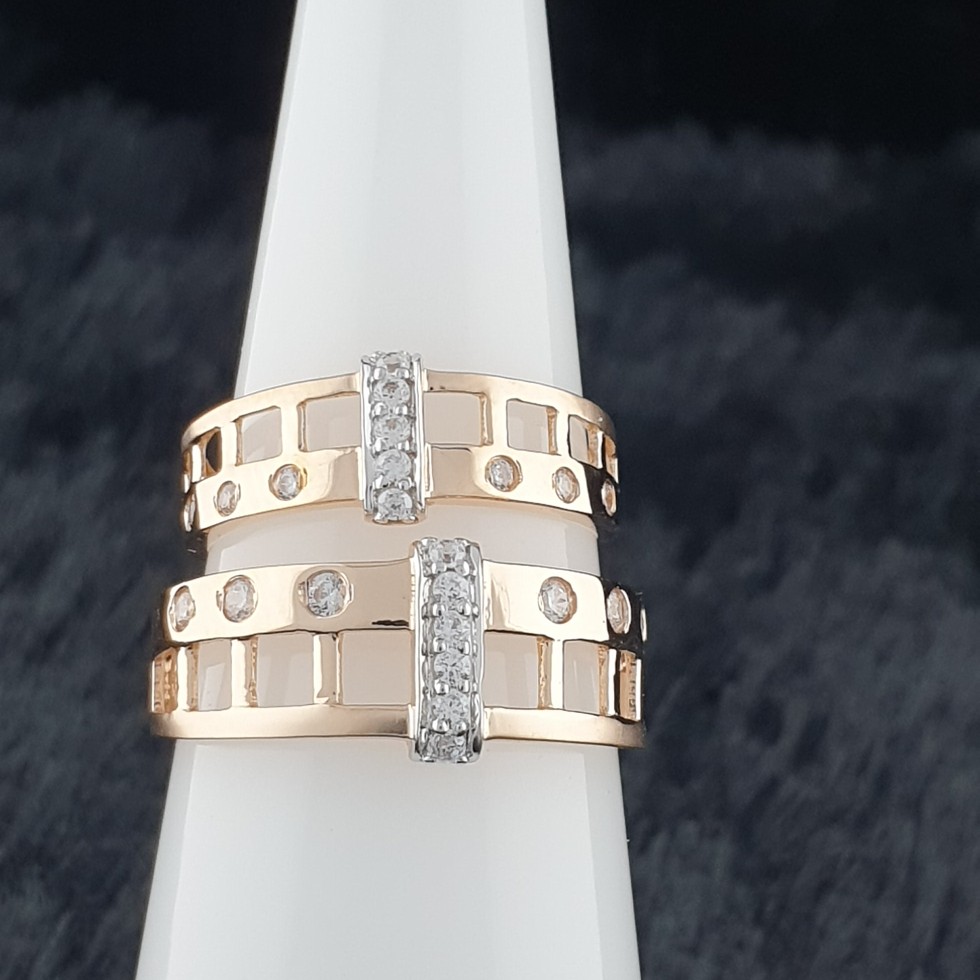 rose gold couple ring