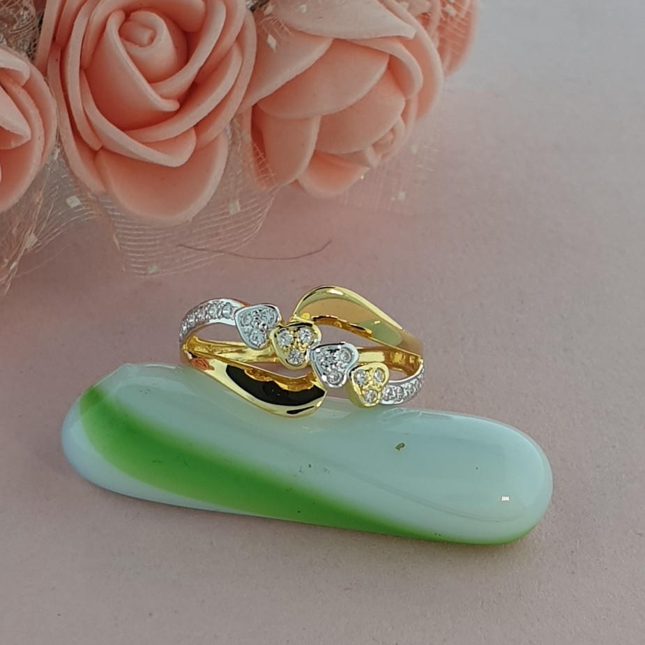 4 heart ladies ring