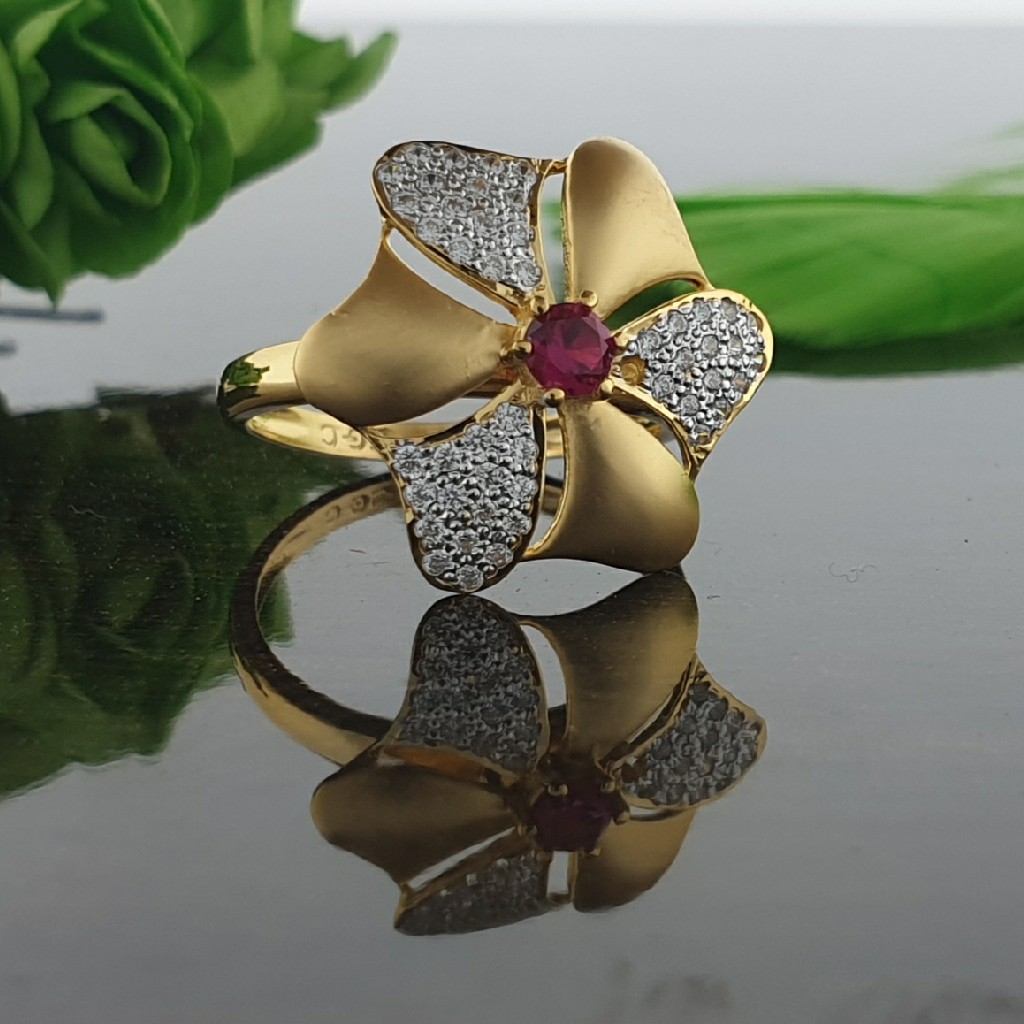 22c red diamond ring
