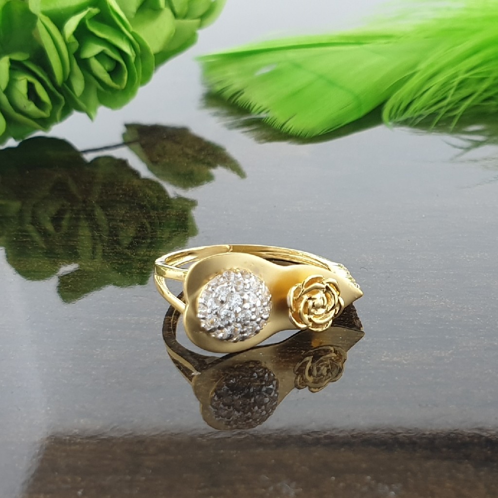 22c rose diamond ladies ring