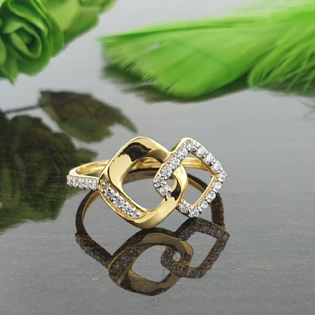 double square ladies ring