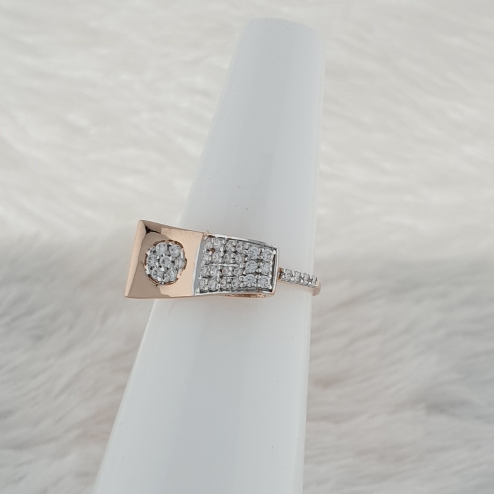 rose gold ladies ring