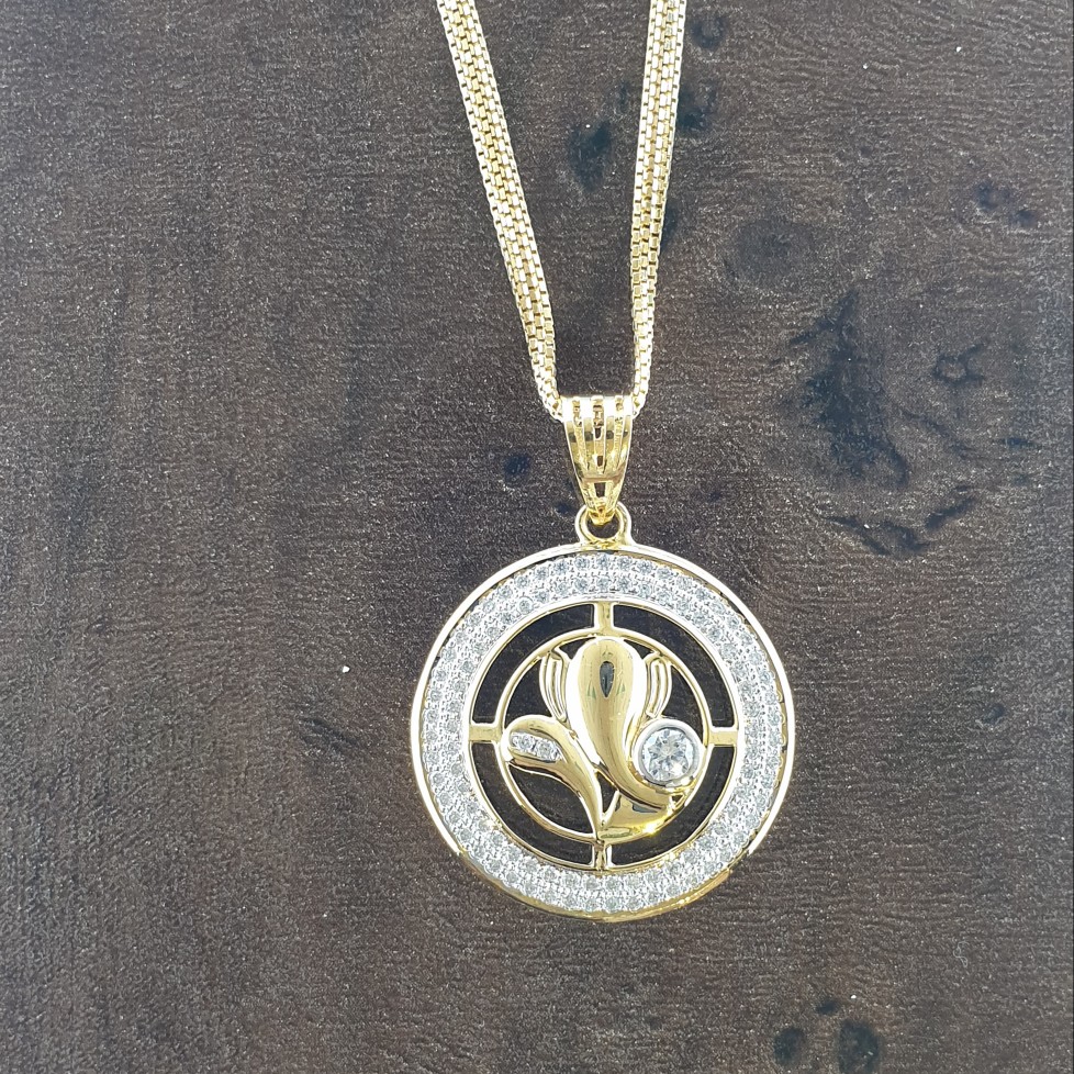 916 Gold Gents Pendant set