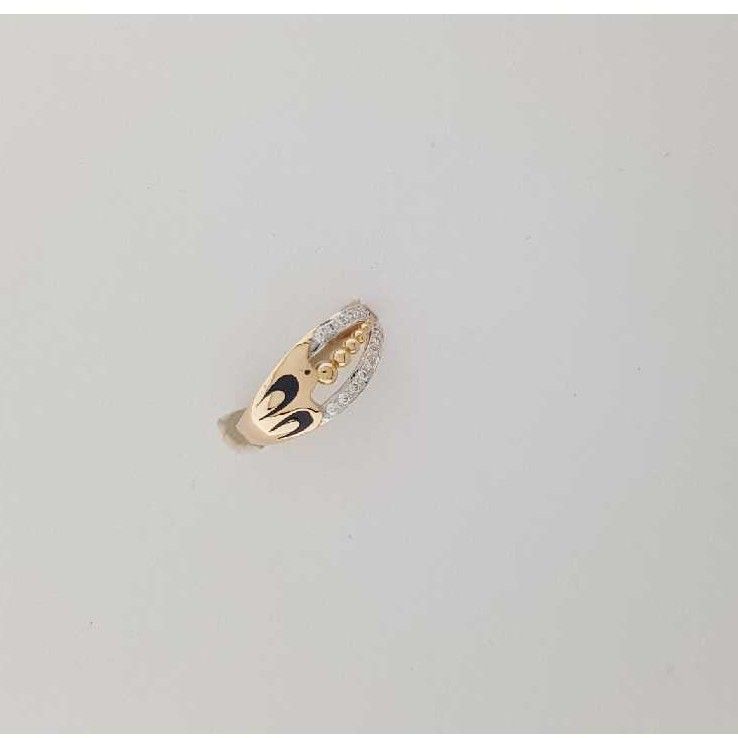 18KT Rose Gold Fancy CZ ring