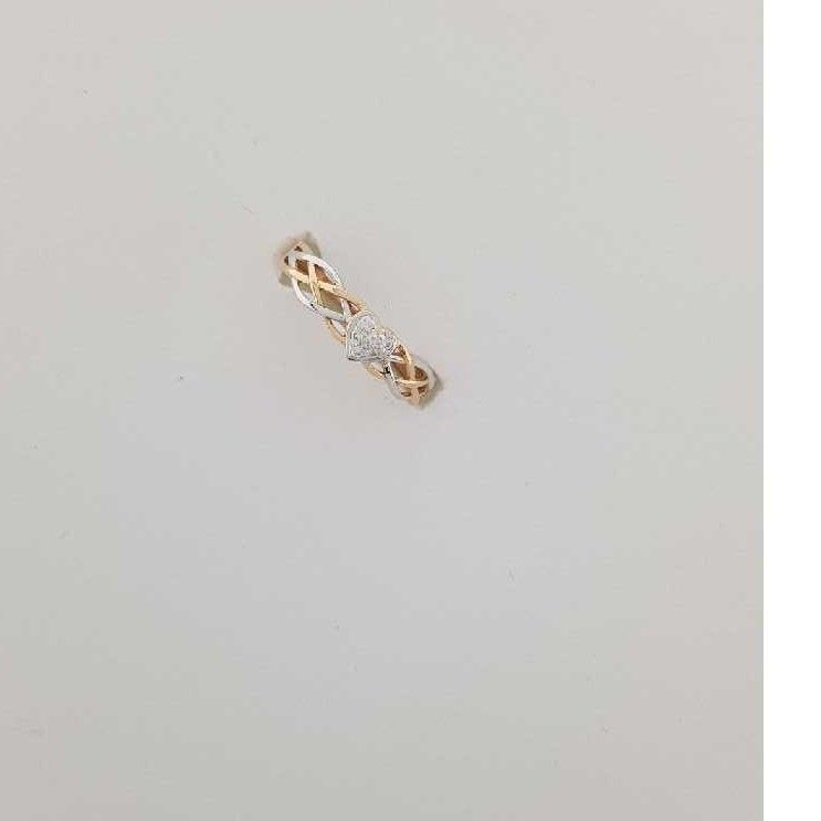 Rose Gold Heart Shaped Modern Ring