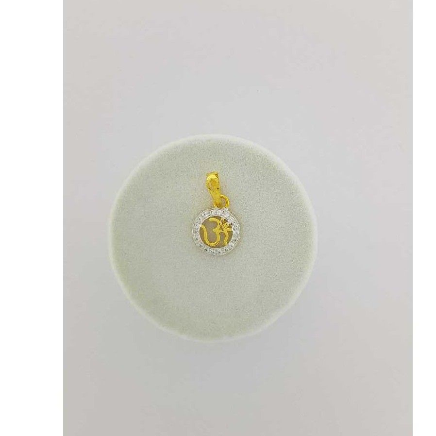 22KT Yellow Gold Modern Stylish Om Pendants