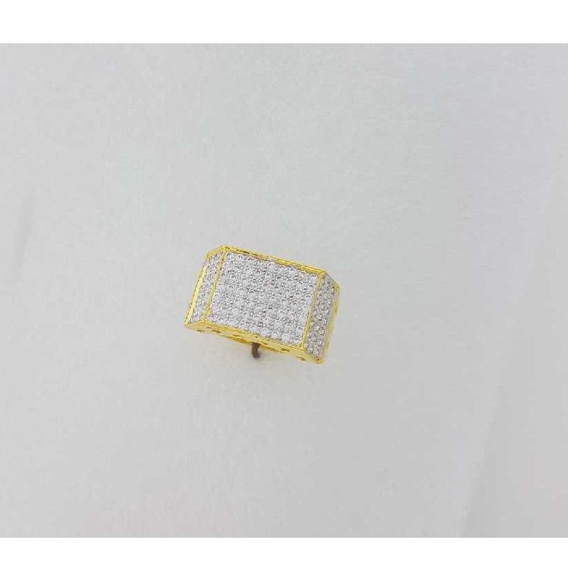 22KT Yellow Gold CZ Modern Attractive Ring