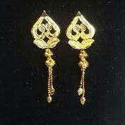 Gold Ladies Vertical Fancy tops Yellow