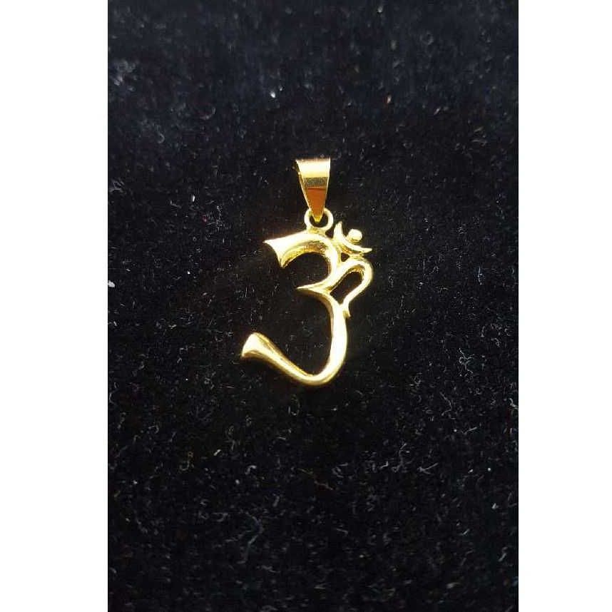 22k Gold Om Religious Pendants