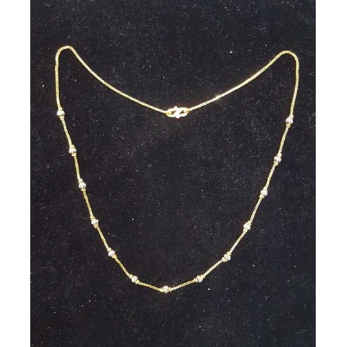 22K / 916 Gold Ladies Plain Vertical Mala