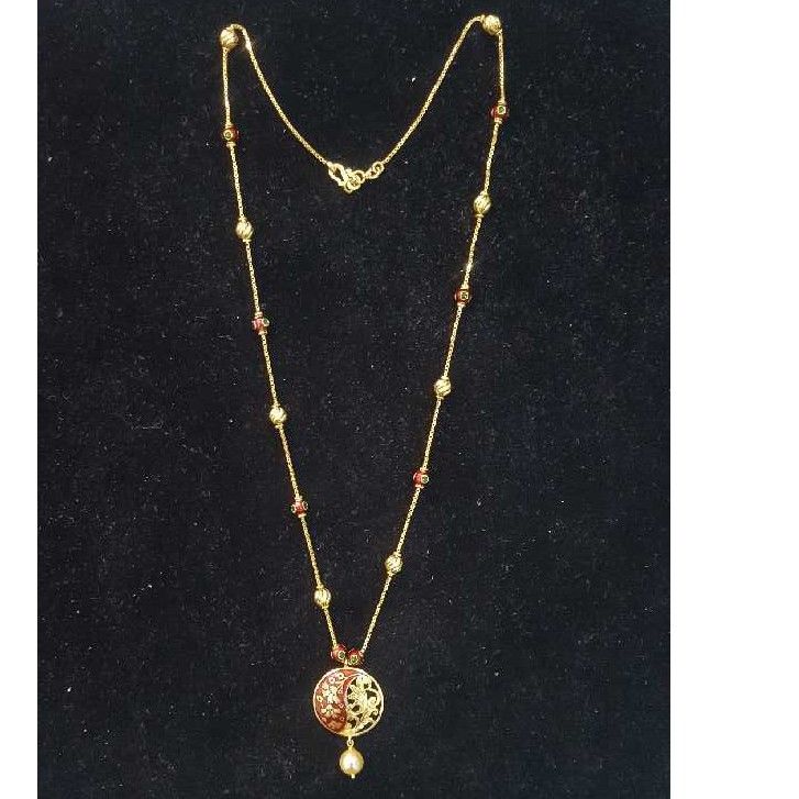 22K Gold Indian Modern Moti Mala