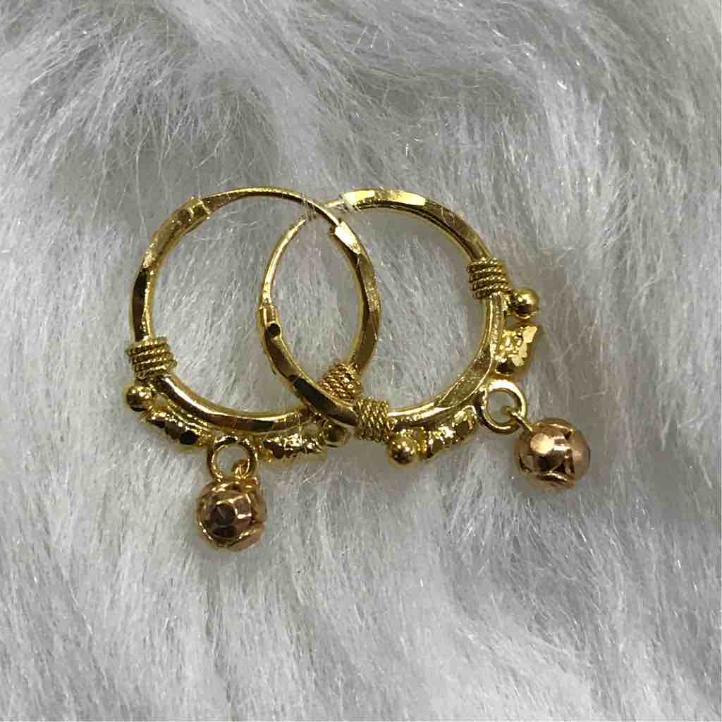 18kt Gold Trendy Plan Bali For Women